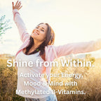 Paradise Herbs Earth's Blend B-Complex - Formas metiladas y enzimáticamente activas de vitaminas B + superalimentos, 60 cápsulas