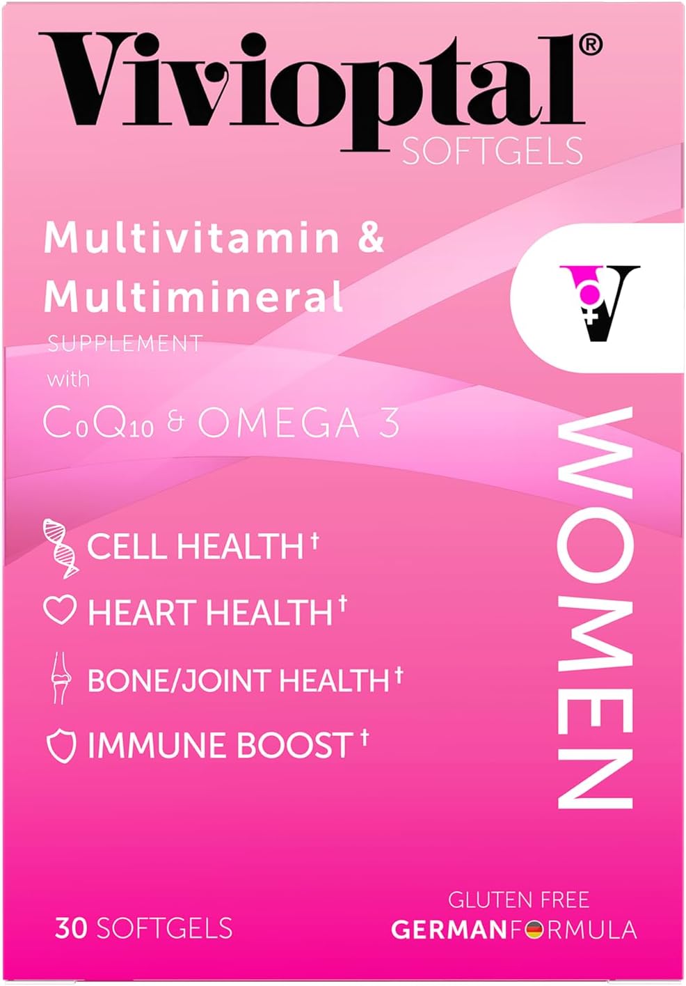 Vivioptal Multivitamínico para Hombre y Mujer, 60 Cápsulas (30+30)