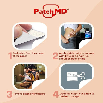 PatchMD Parche Tópico – 30 Días de Suministro – Desecha el parche usado y aplica uno nuevo en una zona diferente – Image 4