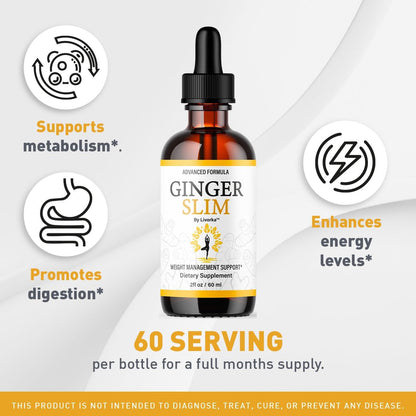 Ginger Slim Drops - Gotas Líquidas Naturales, Fórmula Premium, 1 Frasco para 1 Mes – Image 3