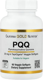 California Gold Nutrition PQQ, 20 mg, 90 Cápsulas Blandas Veganas