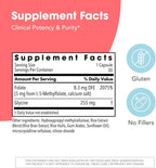 MethylPro L-Metilfolato 5 mg - Complemento de Folato Metilado, 30 Cápsulas