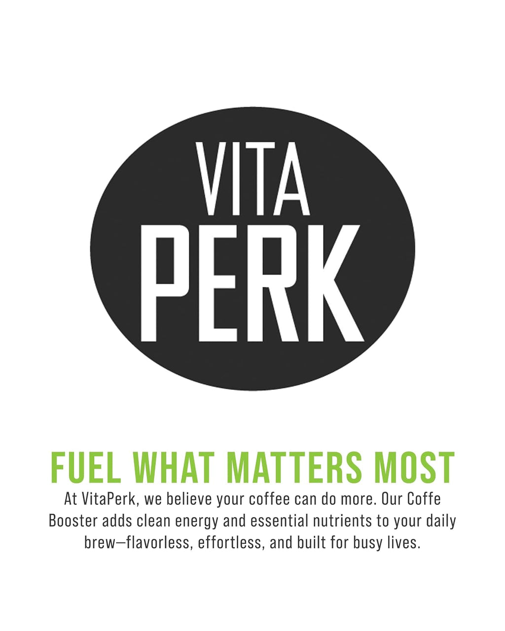 VitaPerk Polvo Multivitamínico sin Sabor - 30 Sobres con 15 Vitaminas, Minerales, Té Verde y Guaraná