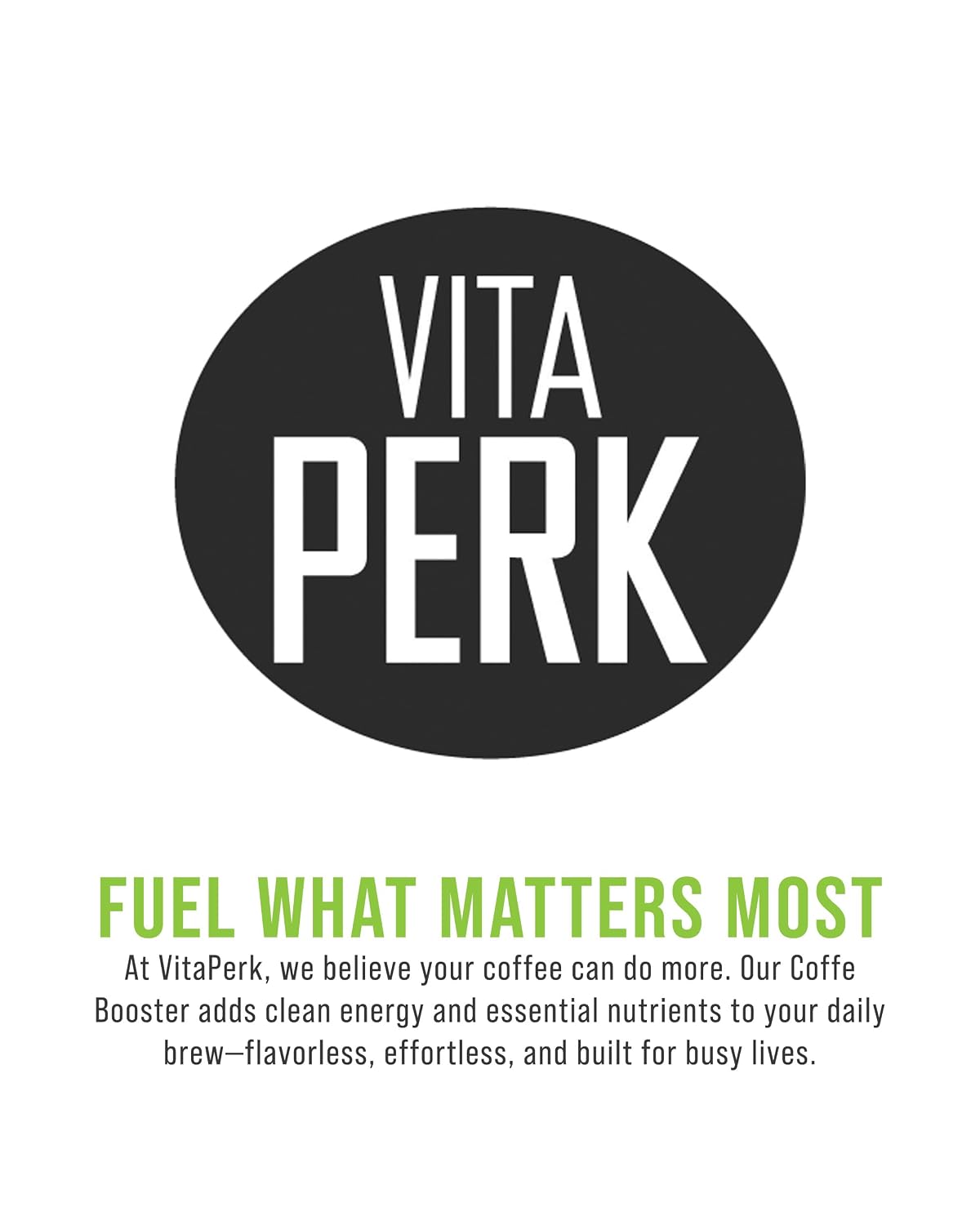 VitaPerk Polvo Multivitamínico sin Sabor - 30 Sobres con 15 Vitaminas, Minerales, Té Verde y Guaraná
