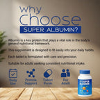 Nu-Health Super Albumin Hydrolyzed Protein & Amino Tablets, Tissue Repair