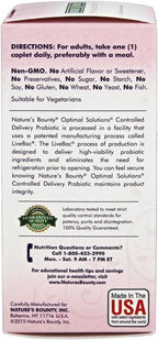 Nature's Bounty Optimal Solutions Probiotic Targeted Release, 30 Tablets x 2