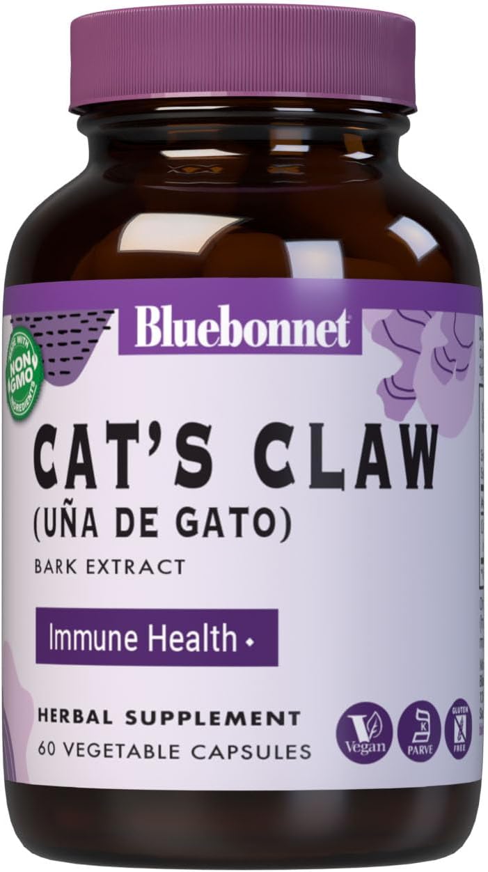 BlueBonnet Cat's Claw Bark Extract 300 mg, 60 Vegetable Capsules