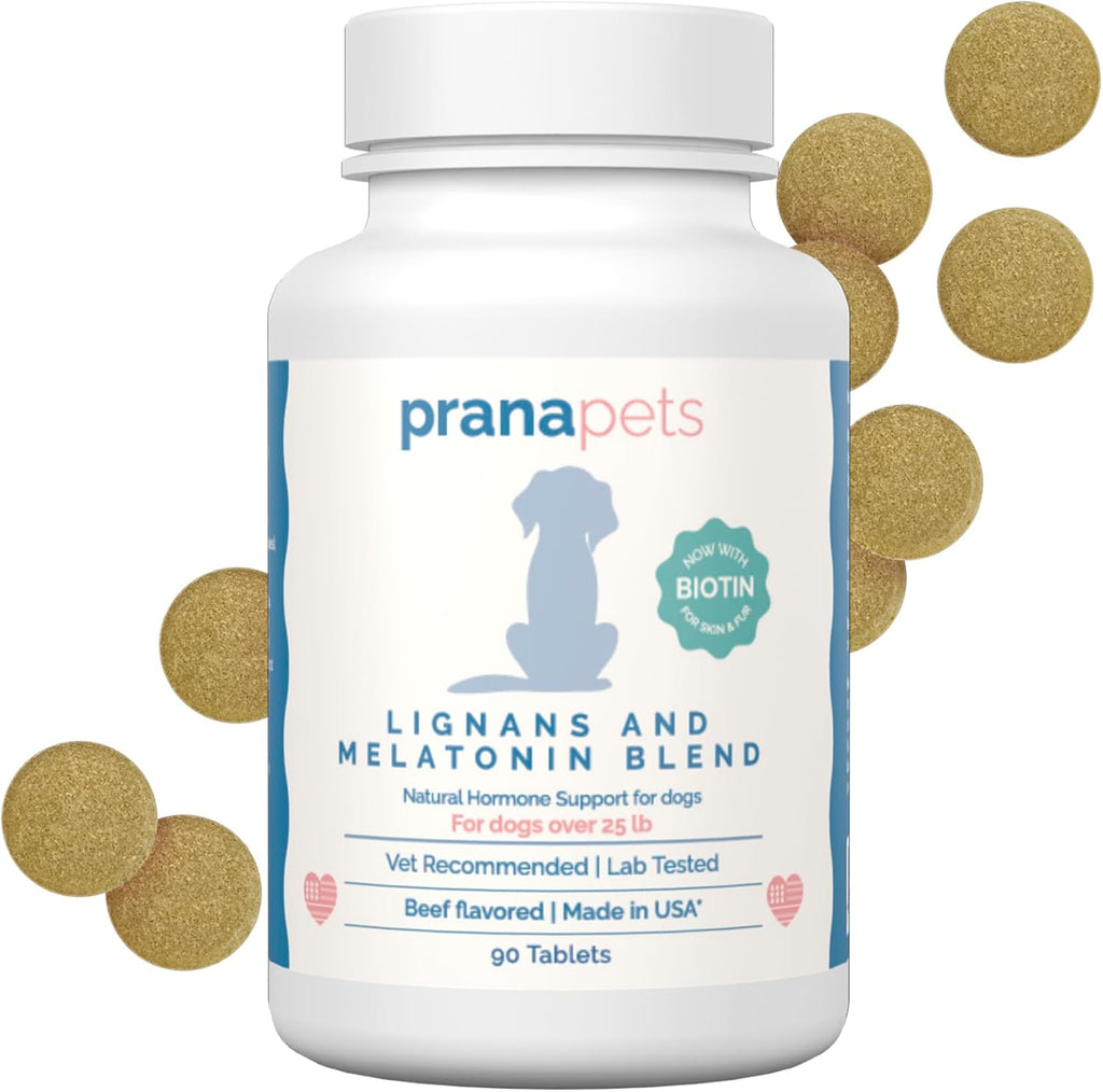 Lignans & Melatonin with Biotin Blend – Suplemento para Perros de más de 25 lb (11 kg)