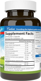 Carlson Totally Zen: GABA, L-Theanina y Vitaminas B - 120 Cápsulas