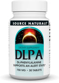 Source Naturals DLPA DL-Fenilalanina 750 mg - 30 Comprimidos