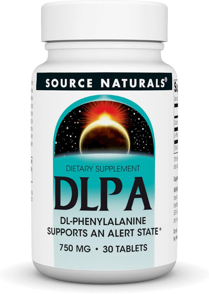 Source Naturals DLPA DL-Fenilalanina 750 mg - 30 Comprimidos – Image 1