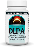 Source Naturals DLPA DL-Fenilalanina 750 mg, 60 Comprimidos