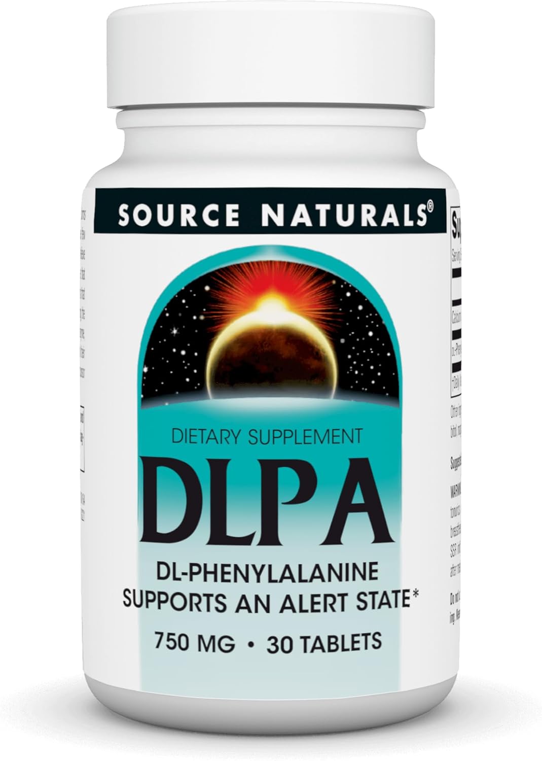 Source Naturals DLPA DL-Fenilalanina 750 mg, 60 Comprimidos