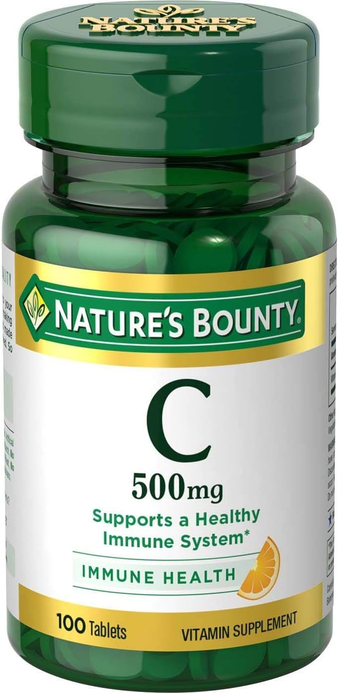 Nature's Bounty Vitamina C 500 mg Comprimidos 100 unidades (Paquete de 2)