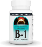 Source Naturals Vitamina B1 (Tiamina) 500 mg, 50 Comprimidos
