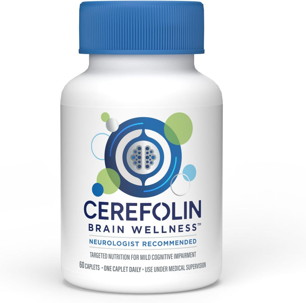 Cerefolin Brain Wellness - Suplemento Cognitivo con L-Metilfolato, NAC y B12 (60 Cápsulas)
