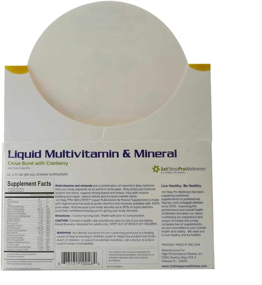 1st Step for Energy Multivitamina y Mineral Líquida Sabor Cítrico - Pack de 12