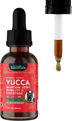 Yucca - Suplemento de Raíz de Yucca Orgánica para Articulaciones y Digestión en Perros y Gatos, Gotas Herbales Líquidas - 30 ml