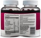 Multivitamínico en Gominolas para Adultos, Sabores Frutos del Bosque y Cereza, 300 Gominolas (2 Envases de 150)