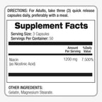 FITO MEDIC'S Lab Suplemento de Niacina, Vitamina B3, 150 Cápsulas