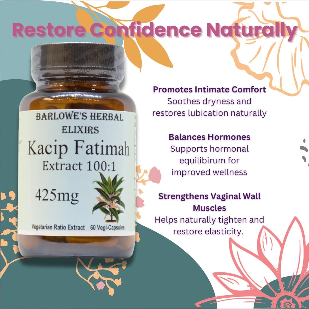 Extracto de Kacip Fatimah 100:1 | Labisia Pumila | 425 mg por Cápsula | 60 Cápsulas Veganas