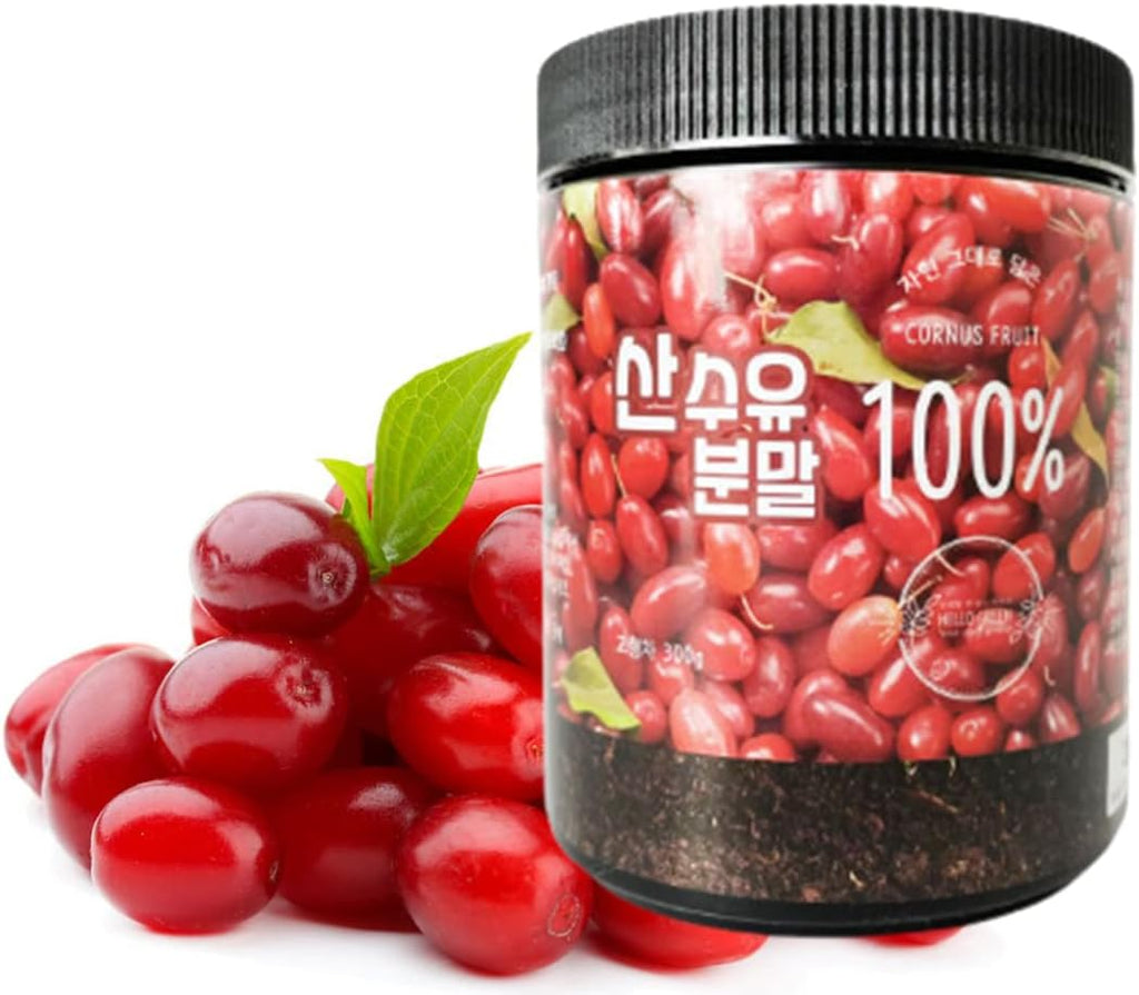Organic Natural Pure Cornelian Cherry, Cornus Fruit Extract Powder - 300 g
