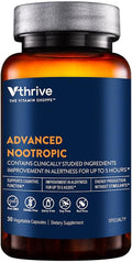 Advanced Nootropic Formula - Apoyo a la Salud Cognitiva y Función Cerebral (30 Cápsulas Vegetales)