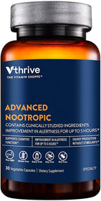 Advanced Nootropic Formula - Apoyo a la Salud Cognitiva y Función Cerebral (30 Cápsulas Vegetales)