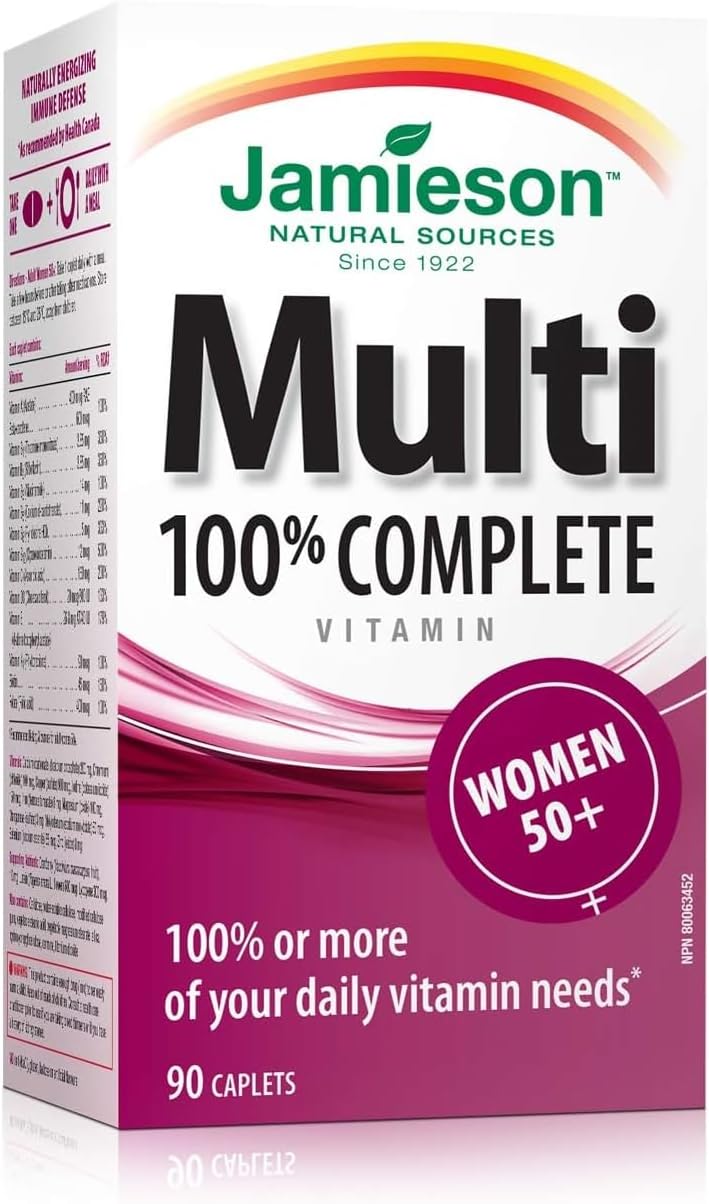 Jamieson Multi Complete Vitamin para Mujeres 50+ 90 Comprimidos