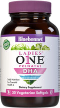Bluebonnet Nutrition Ladies' One Prenatal DHA – 30 Vegetarian Capsules