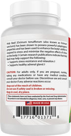 Best Naturals Extracto de Holy Basil 500 mg, 120 Cápsulas Vegetales (Pack de 2)