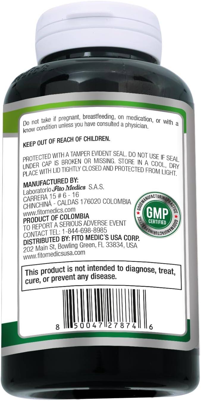 FITO MEDIC'S Lab | Soursop Supplement | Graviola | 180 Cápsulas