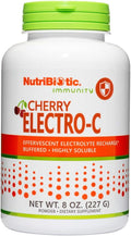 NutriBiotic Electro-C Cherry – Vitamina C y Electrolitos en Polvo, 8 oz