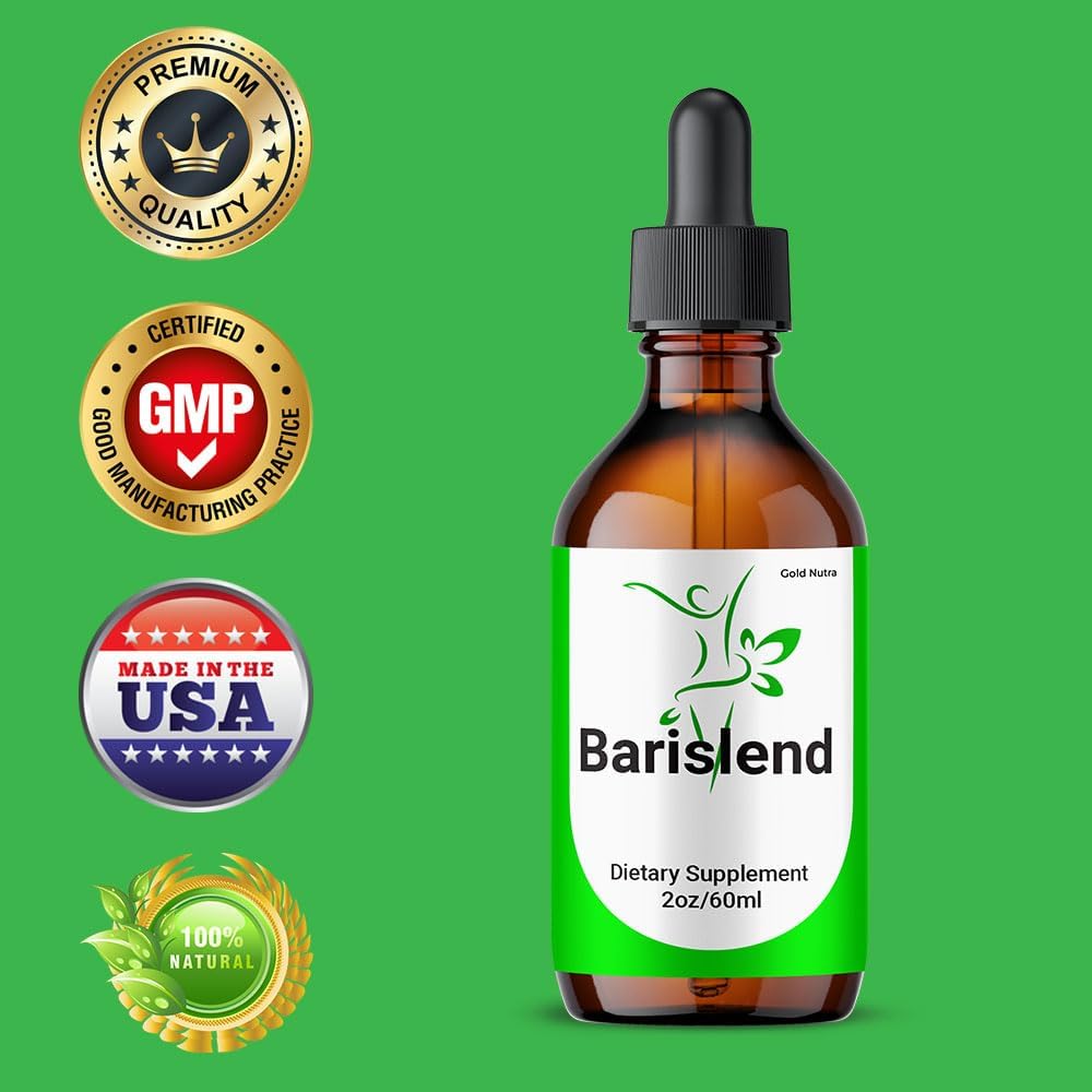 (2 Pack) Barislend Drops, Fórmula de Máxima Fuerza Natural, Suplemento Líquido Barislend Drops, Extracto Oficial de Vitaminas