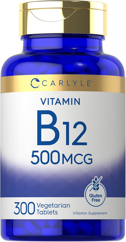 Carlyle Vitamina B-12 500mcg | 300 – Contribuye a la formación normal de glóbulos rojos. – Image 1