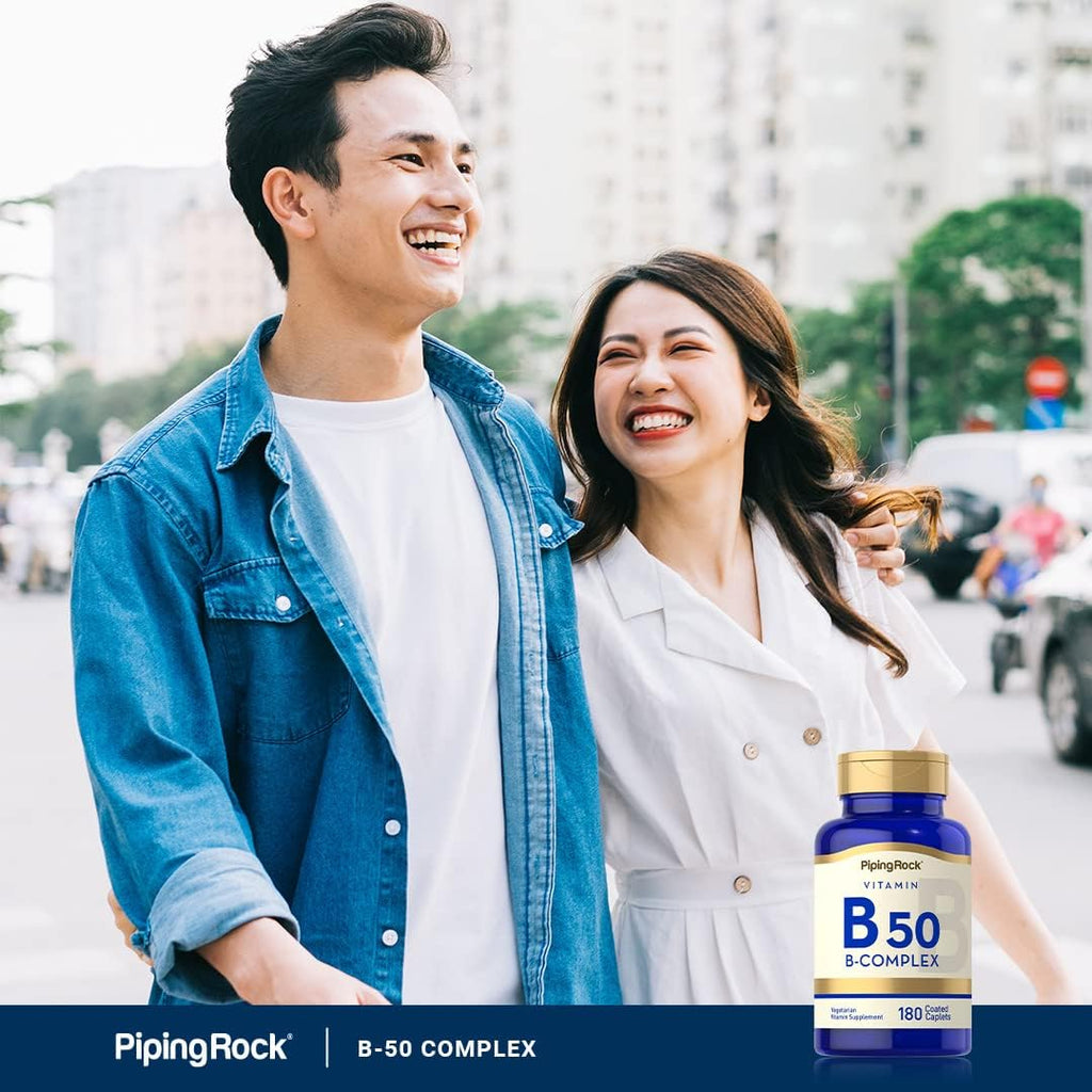 Piping Rock Complejo de Vitamina B50, 180 Comprimidos