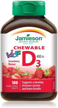 Kids Chewable Vitamin D - Strawberry - 100 Tablets