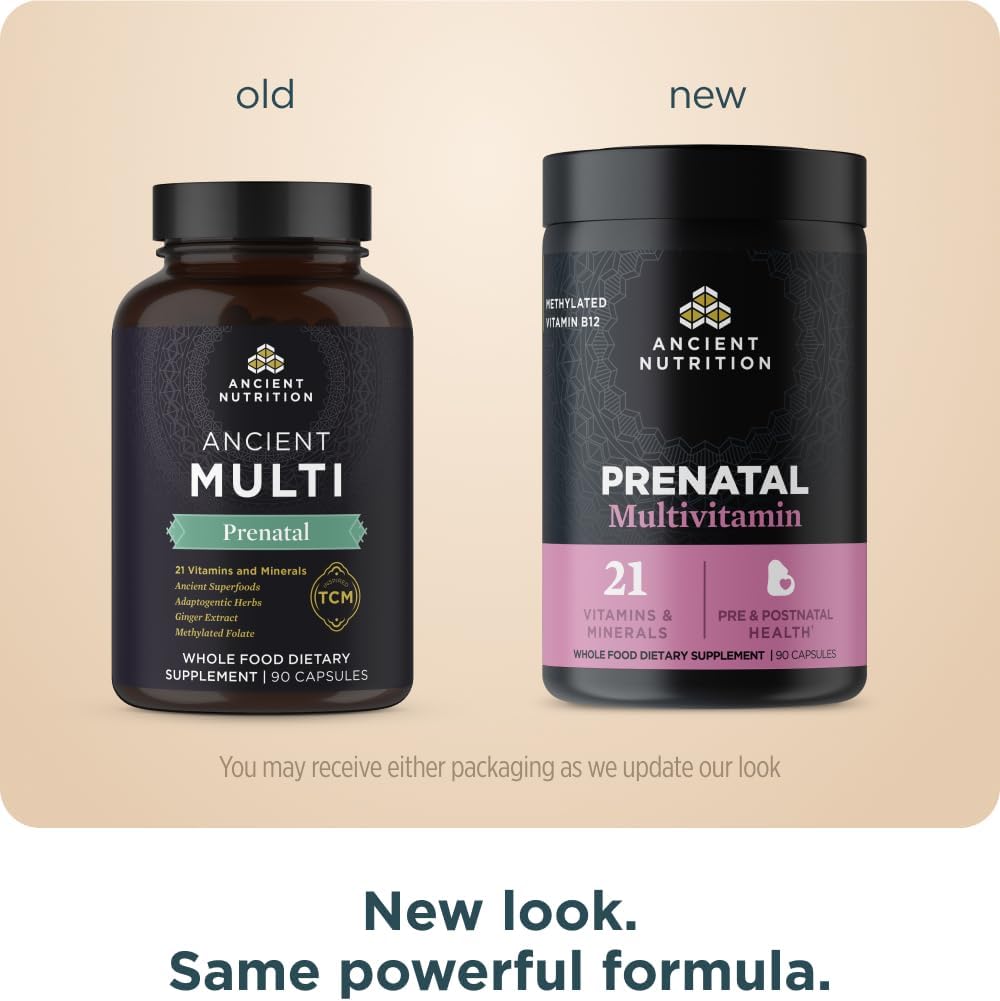 Ancient Nutrition Prenatal Multivitamin, 90 Cápsulas