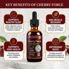 Rejuvica Health Cherry Force - Extracto Avanzado de Cereza Ácida - Rico en Fitoniutrientes - Extracto Líquido para Mejor Absorción