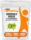 BulkSupplements Extracto de Rhodiola Rosea en Polvo - 3% Salidrósidos, 200 mg por porción, 500 g