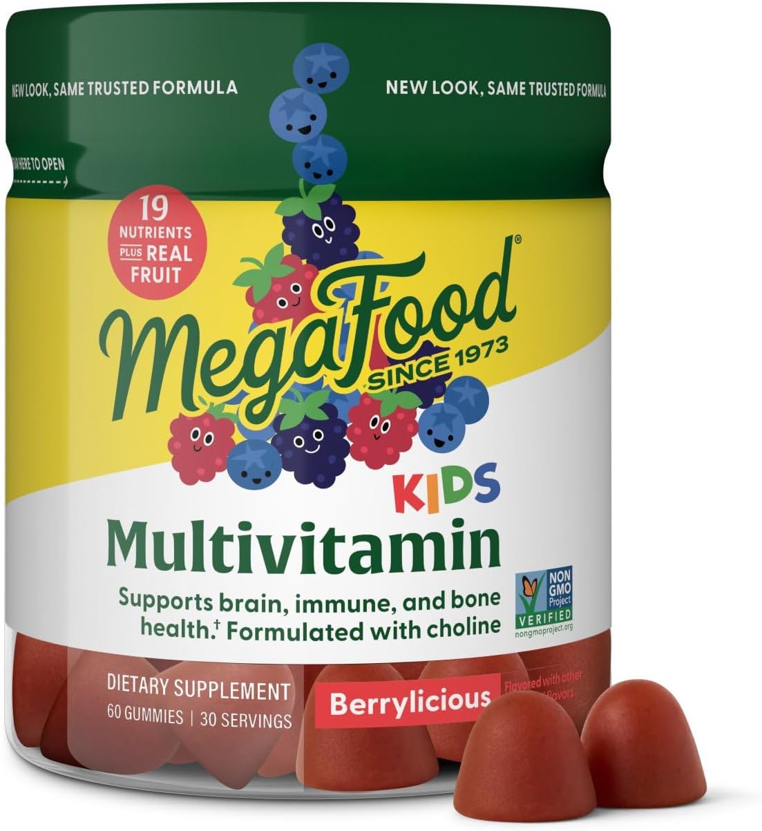 MegaFood Gomitas Multivitamínicas para Niños - 60 gomitas (30 raciones)
