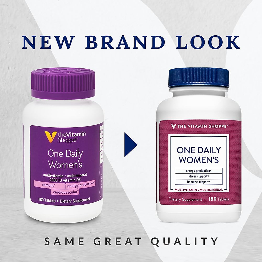 The Vitamin Shoppe Multivitamínico para Mujer One Daily 180 Comprimidos