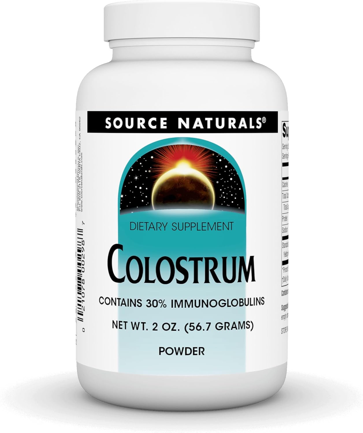 Source Naturals Calostro con 30% Inmunoglobulinas, 57 g Polvo