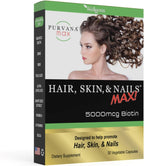 Wellgenix Purvana MAX – Biotina 5000mcg con MSM y Complejo B – 60 Cápsulas Veganas (Paquete de 2)
