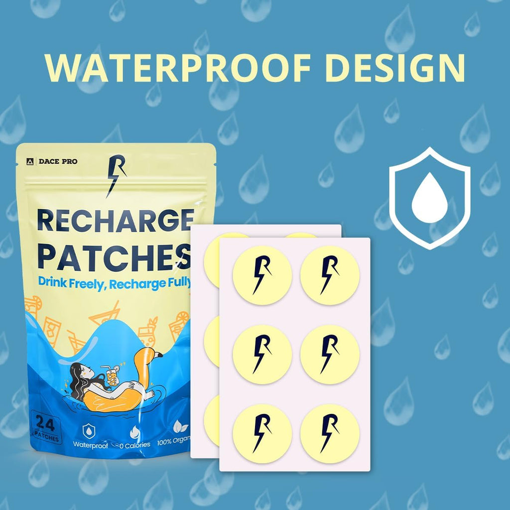 The Recharge Patch 24-Pack: Parches de Recuperación para Viajes, Cruceros y Festivales