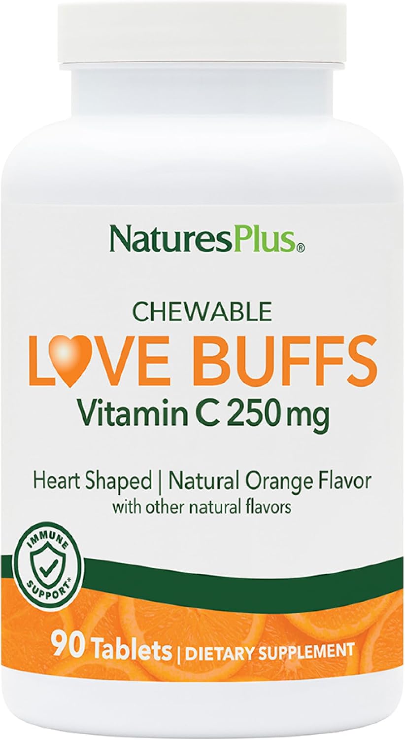 NaturesPlus Love Buffs - Vitamina C Tamponada 250mg - 90 Comprimidos