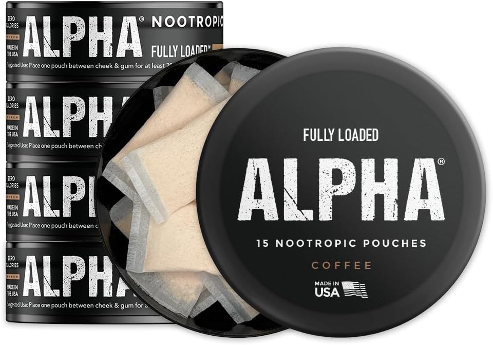 Fully Loaded Alpha Nootropic Pouches (Café) - 5 Latas