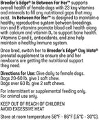 Breeder's Edge in Between for Her - Multivitamínico diario para perros y gatos criadores (90 comprimidos, razas medianas y grandes)
