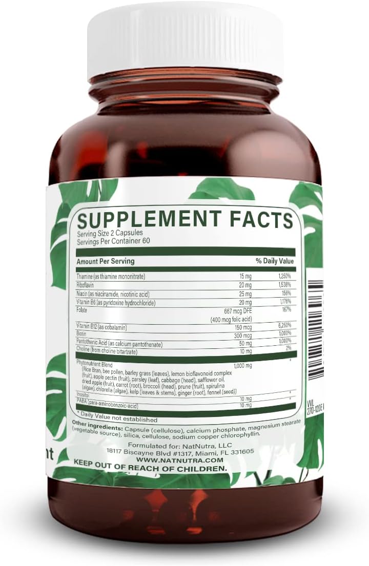 Nutra Complejo B Natural - 120 Cápsulas Vegetarianas