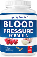 Longevity Blood Pressure Formula [150 Cápsulas] - con más de 12 Hierbas Naturales. Suplemento de Apoyo Dietético